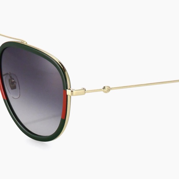 Gucci 57MM Pilot Sunglasses - Picture 3 of 11